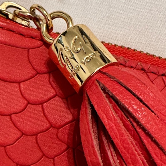 Gigi New York Python Embossed Leather Zip Clutch - Picture 5 of 10